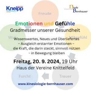 KneippVortrag Emotionen und Gefühle