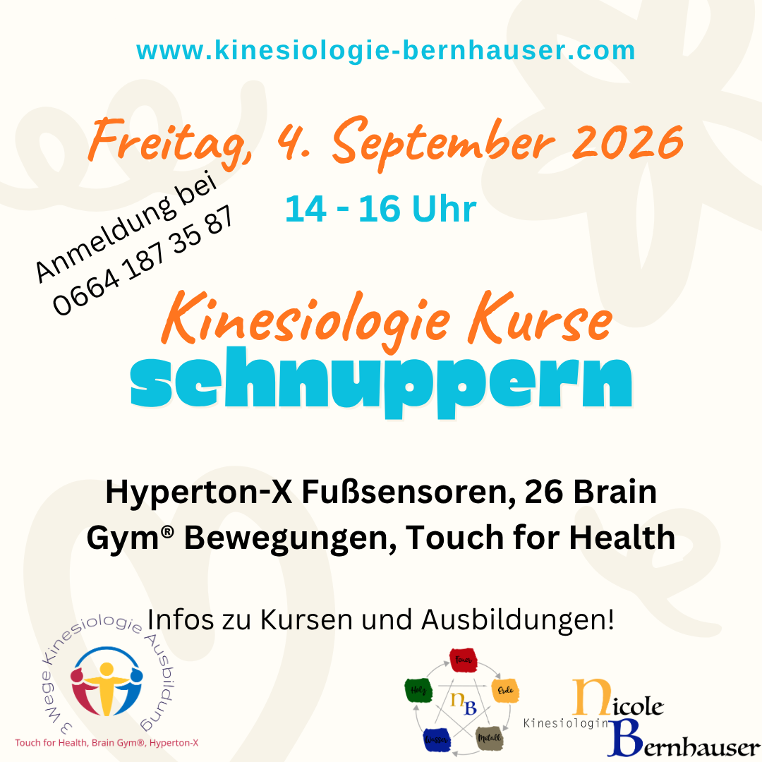 InfoNachmittag zu KinesiologieAusbildungen im Murtal