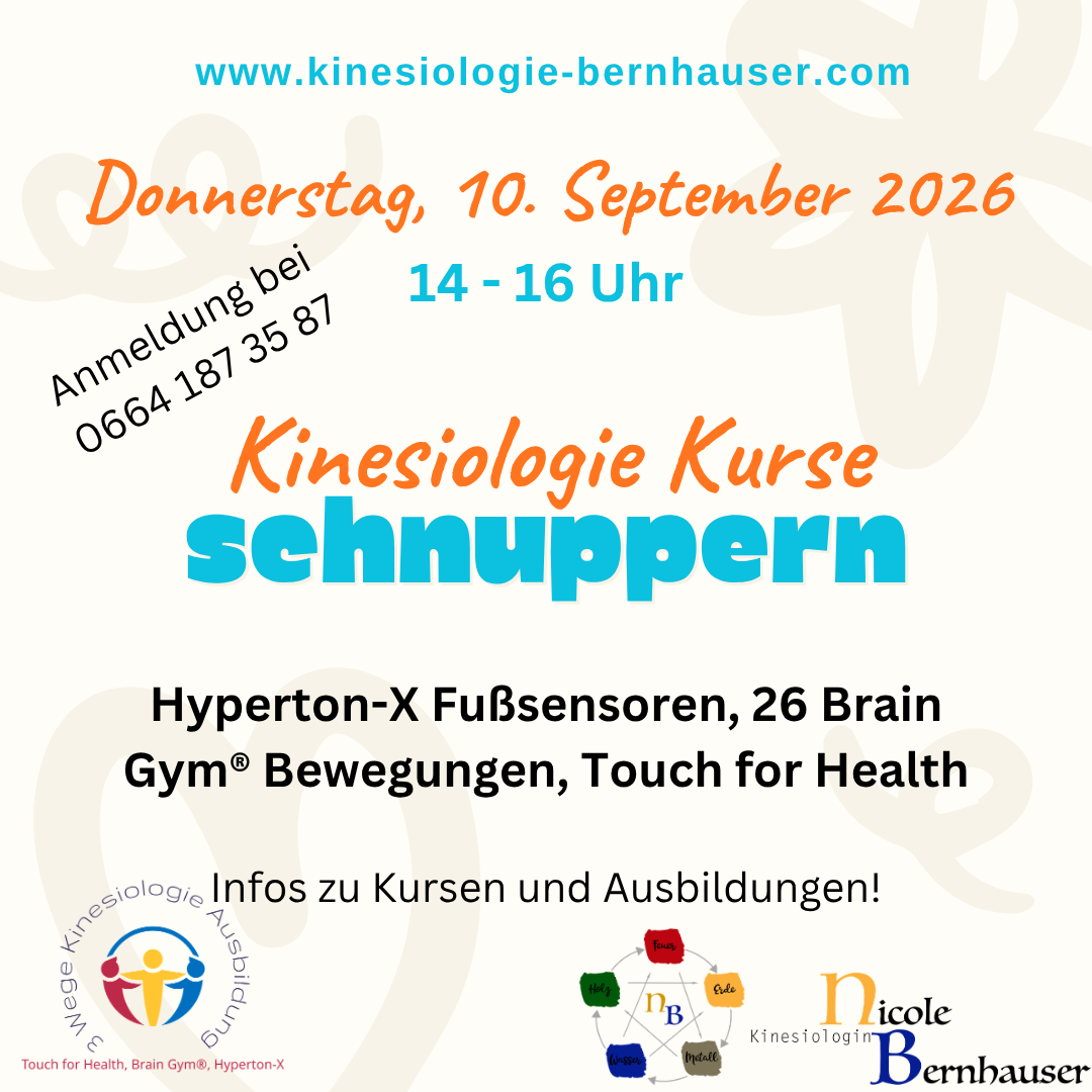 InfoNachmittag zu KinesiologieAusbildungen im Murtal