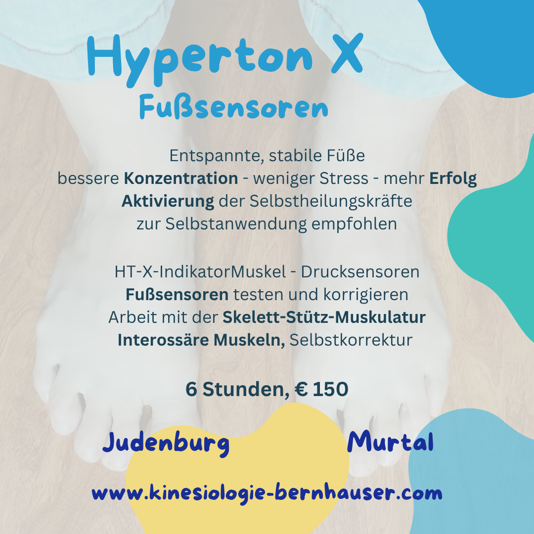 Mehr über den Artikel erfahren Hyperton-X Fußsensoren Kurs