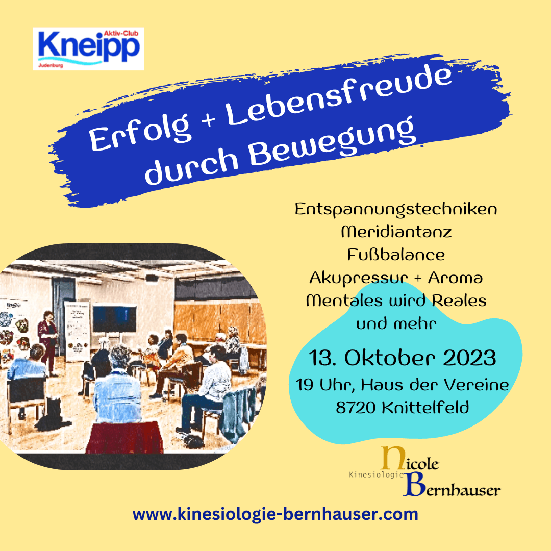 Kneipp Workshop mit Kinesiologie Herbst 2023