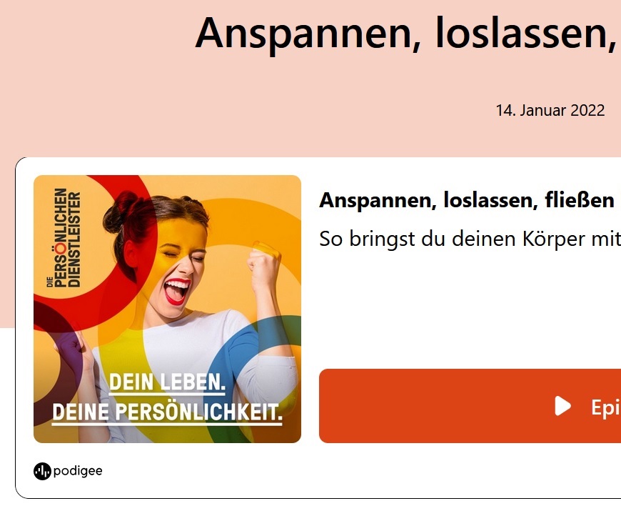 Read more about the article Podcast „Anspannen, loslassen, fließen lassen“