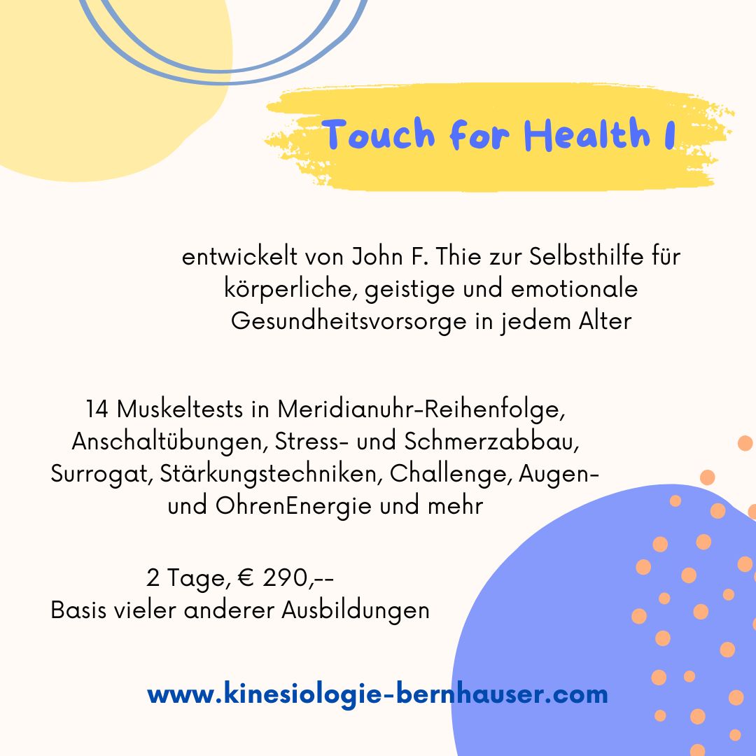 Touch for Health 1 Kurs im Murtal