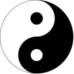 Yin und Yang, das Symbol für Gegensätze, die sich ergänzen und zusammengehören