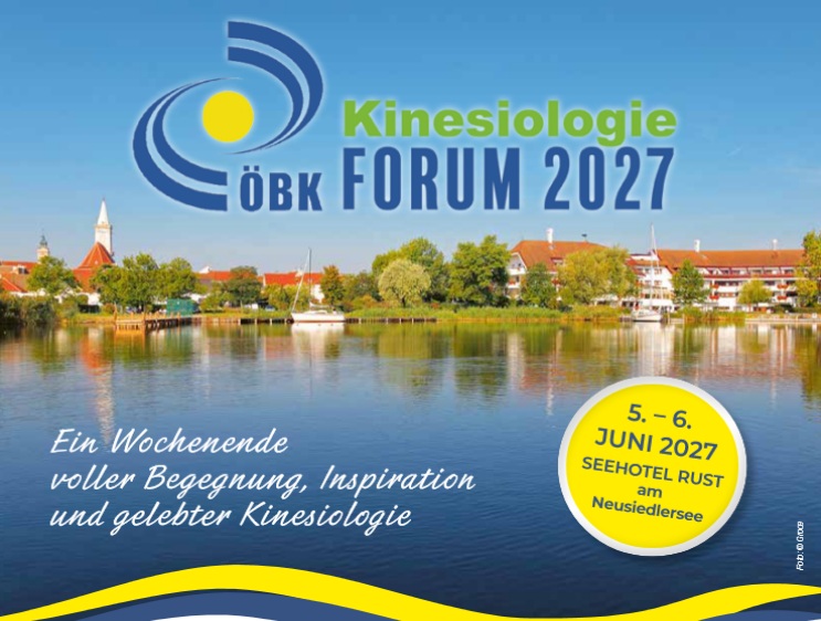 Kinesiologie-Forum im Juni 2027 in Rust am Neusiedler See